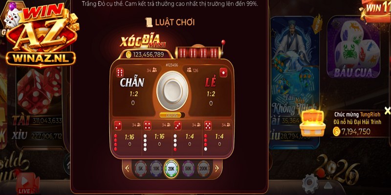 Toàn bộ doanh thu từ các ván thắng luôn được chi trả minh bạch